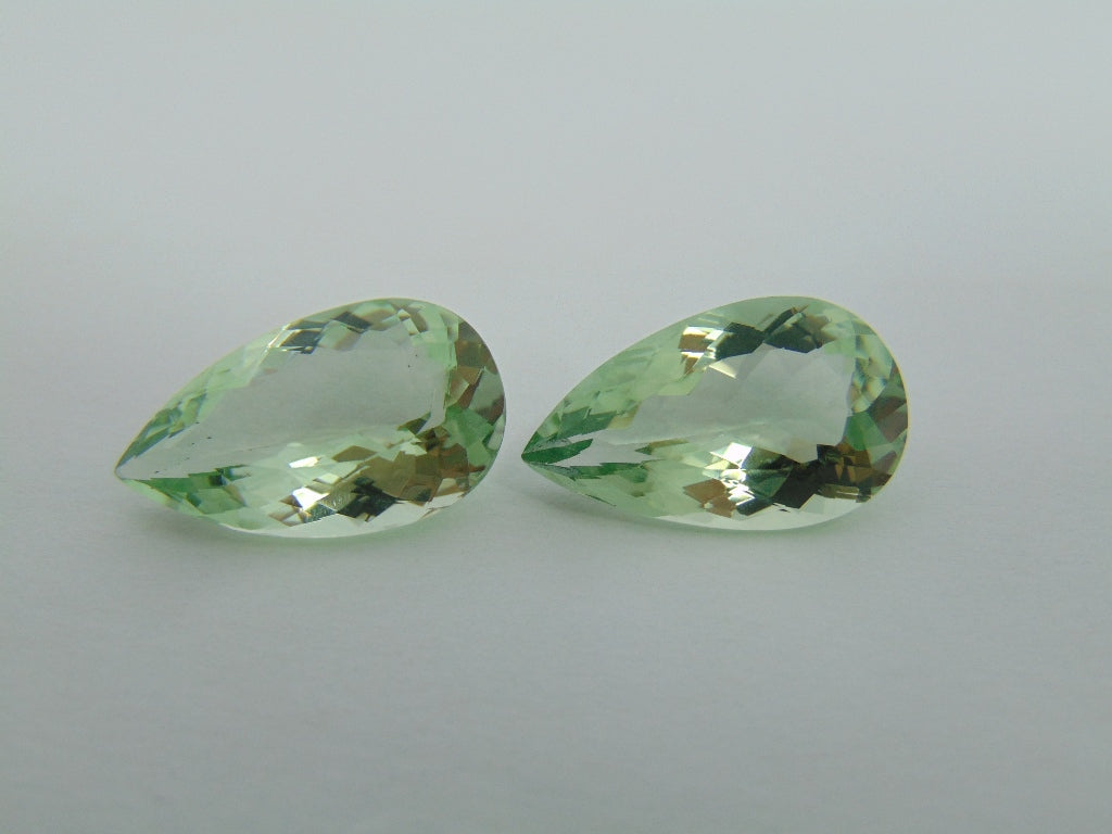 28.60ct Prasiolita Par 23x14mm