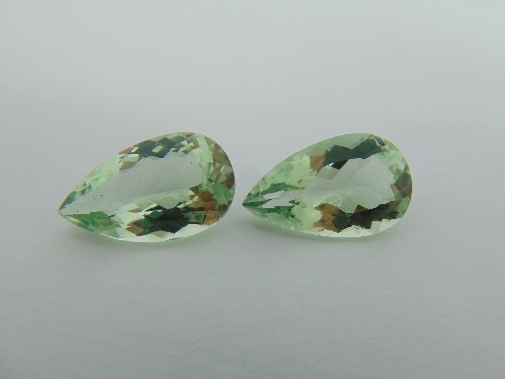 28.60ct Prasiolita Par 23x14mm