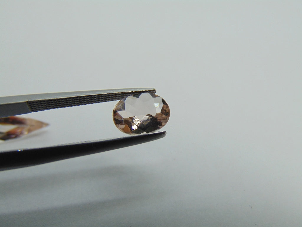 3.18ct Morganite 18x6mm 8x6mm