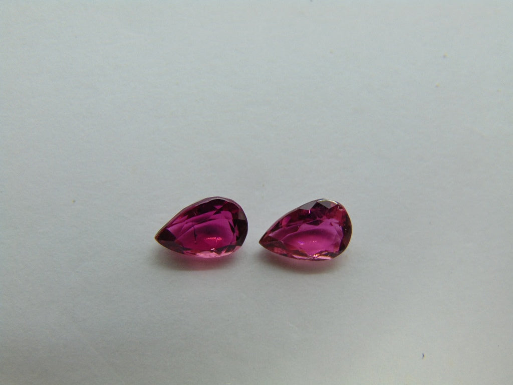 Par de Turmalina 1,90ct 8x5mm