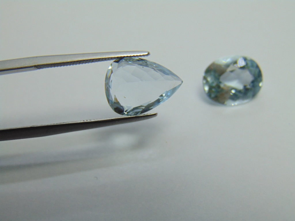 9.10ct Topaz Natural Color 12x5mm 11x9mm