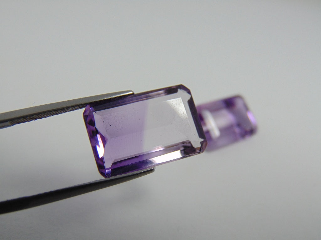 24.40cts Amethyst (Bicolor) Pair