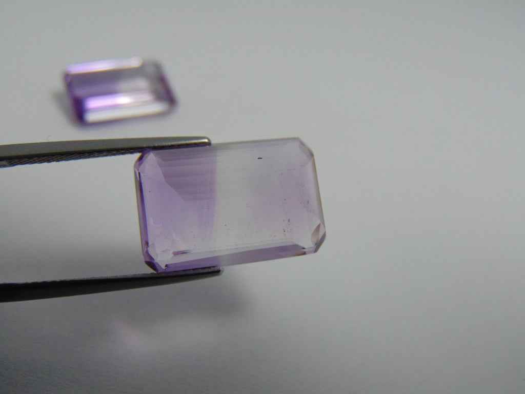 24.40cts Amethyst (Bicolor) Pair