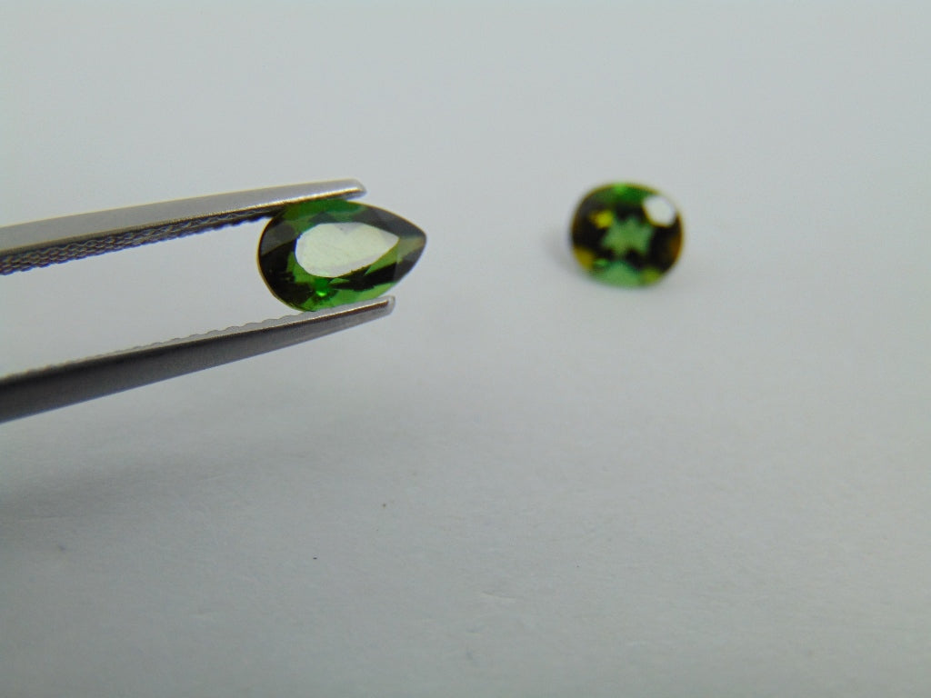 2.08ct Tourmaline 8x5mm 7x6mm