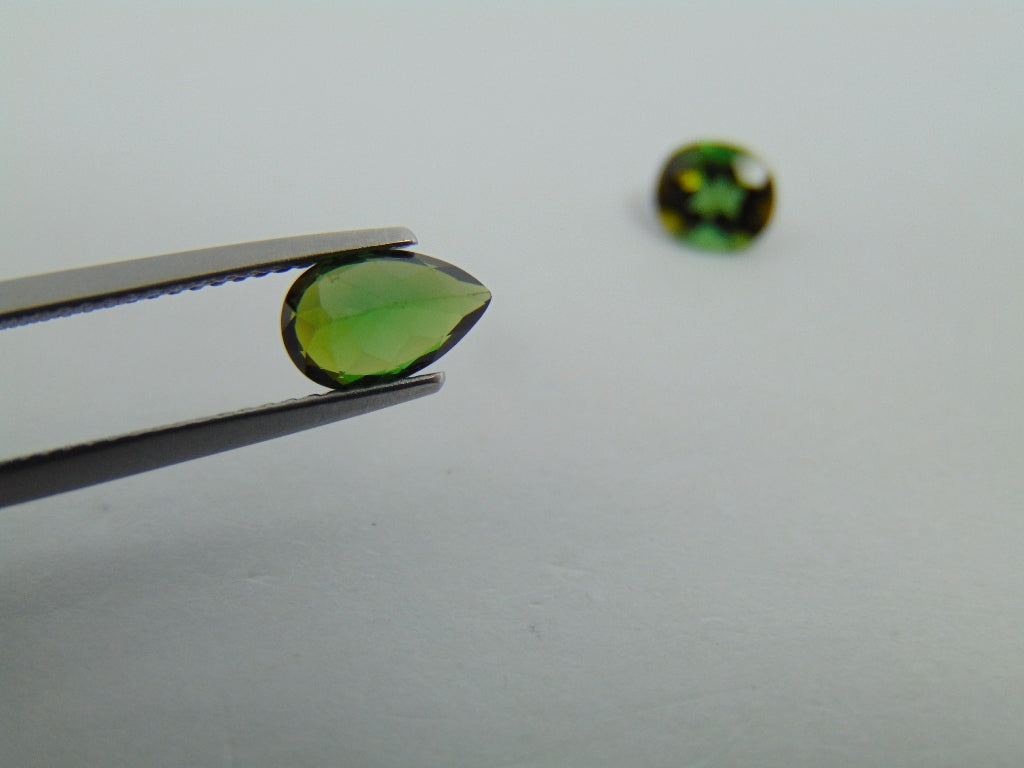 2.08ct Tourmaline 8x5mm 7x6mm