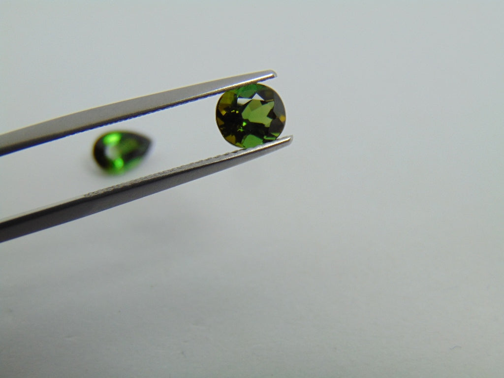 2.08ct Tourmaline 8x5mm 7x6mm