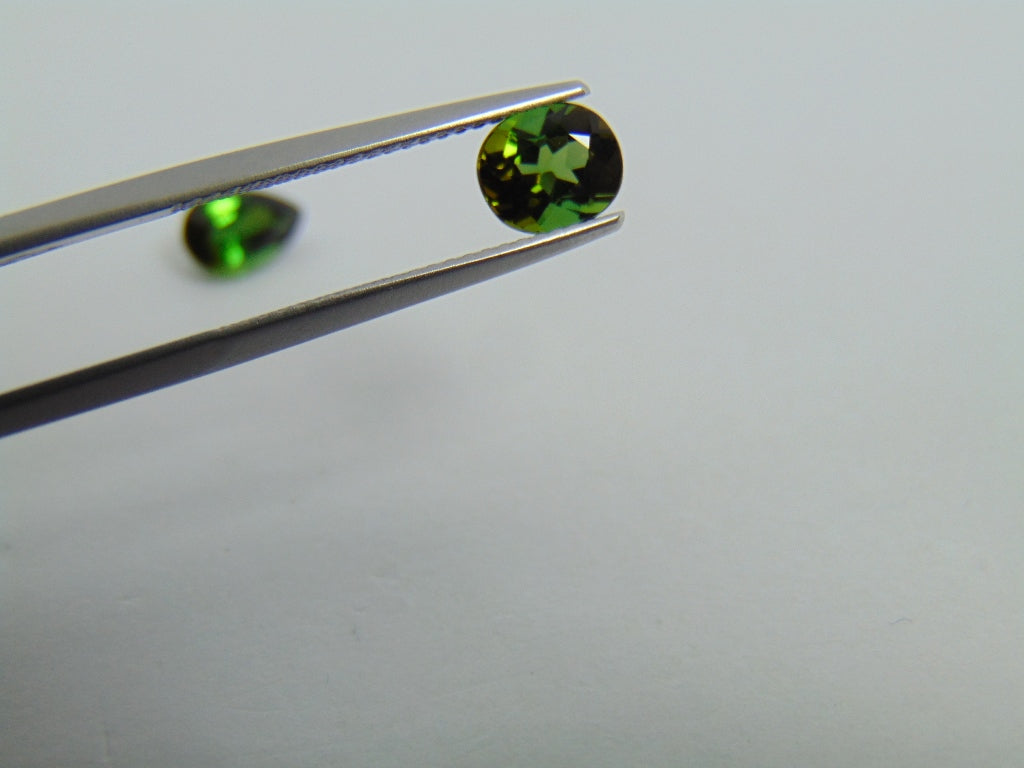 2.08ct Tourmaline 8x5mm 7x6mm