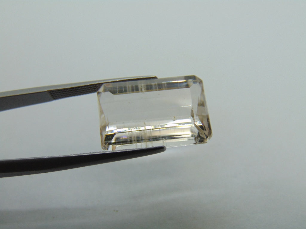 13,10ct Morganita com agulhas 17x12mm