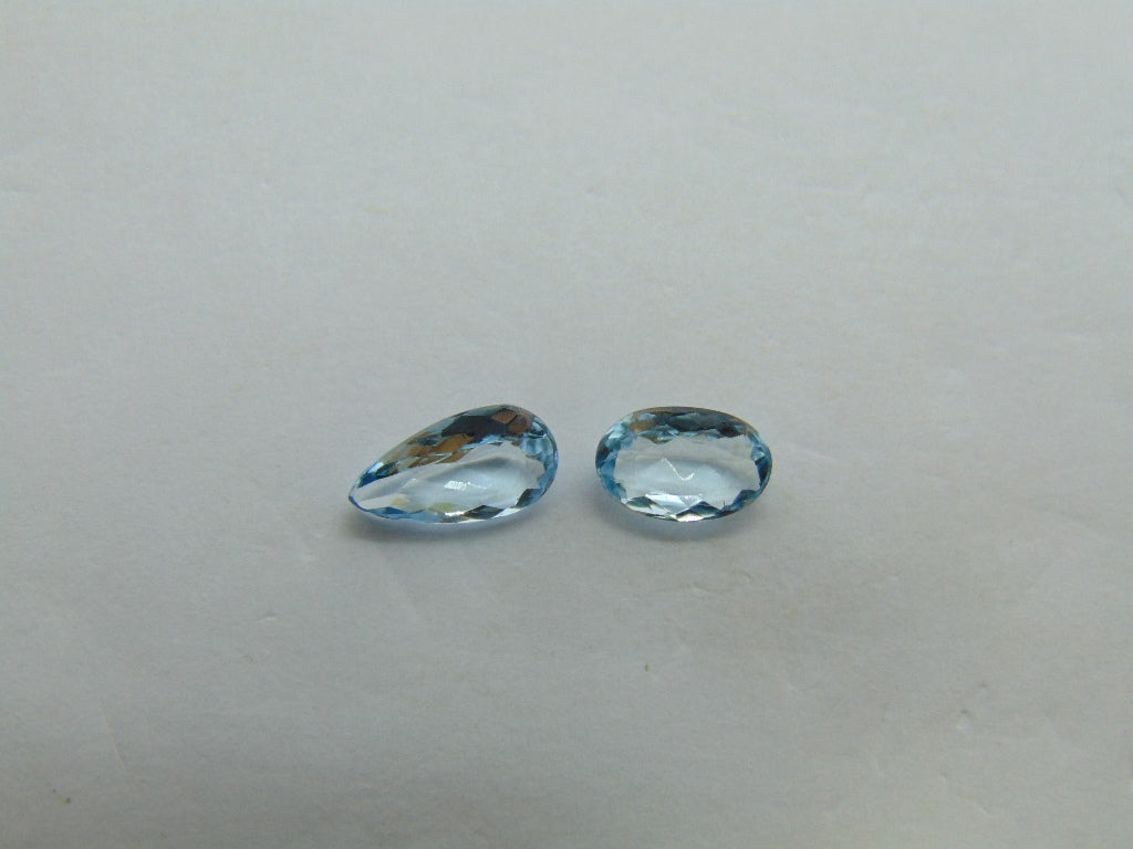 1.40ct Aquamarine 9x5mm 8x5mm