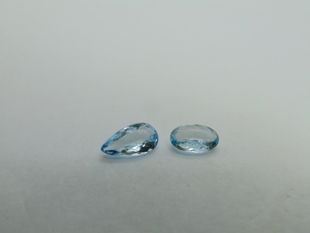 1.40ct Aquamarine 9x5mm 8x5mm