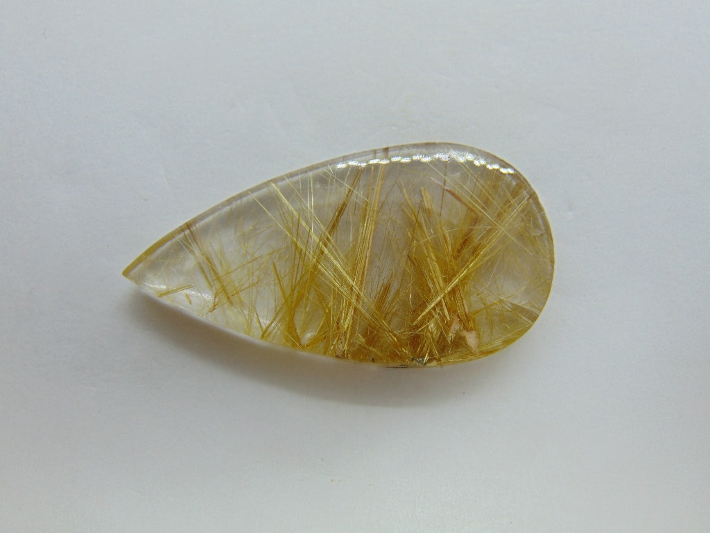 46.70ct Rutile Golden 43x23mm