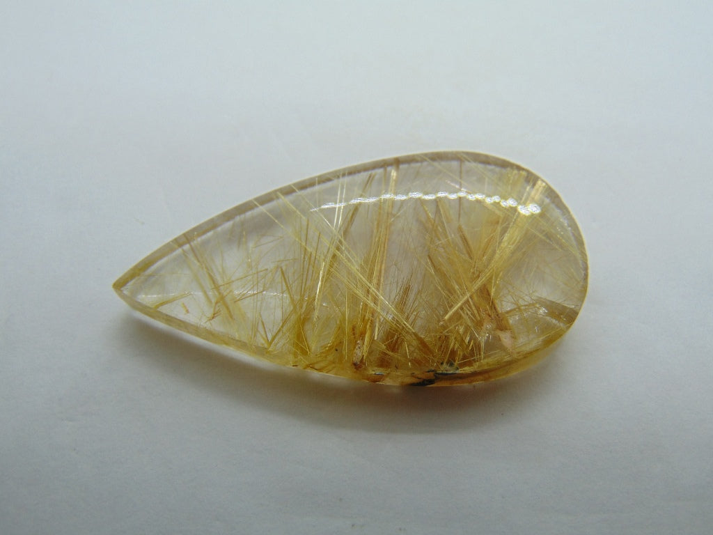 46.70ct Rutile Golden 43x23mm