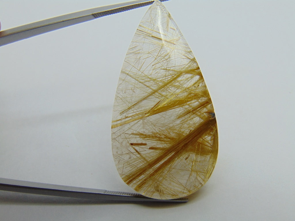 46.70ct Rutile Golden 43x23mm