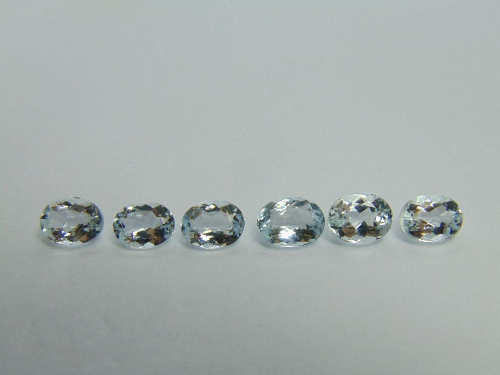 10,90ct Aquamarine calibrado 9x7mm