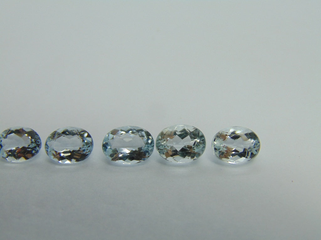 10,90ct Aquamarine calibrado 9x7mm