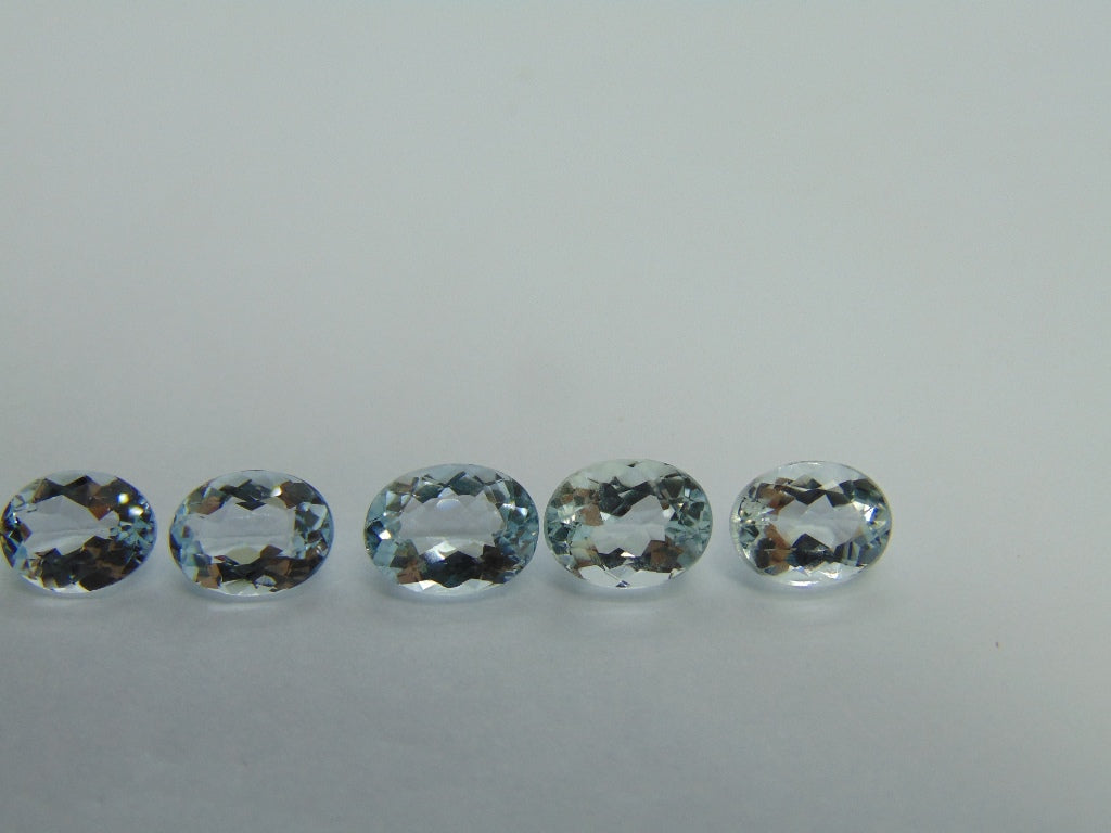 10,90ct Aquamarine calibrado 9x7mm