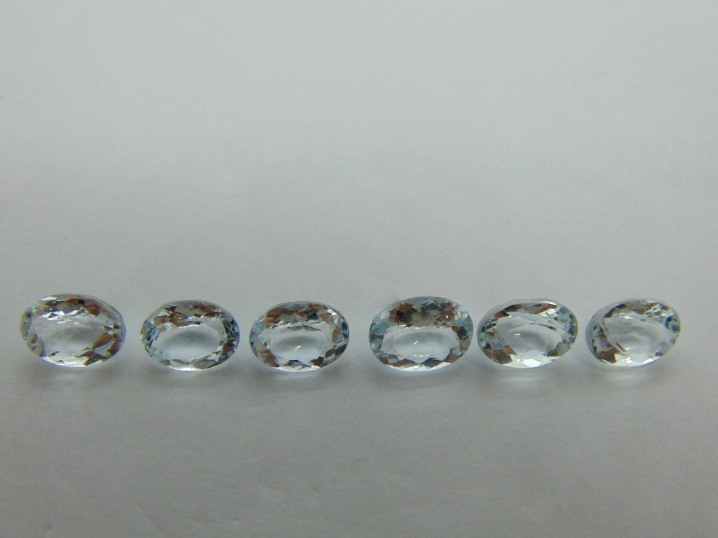 10,90ct Aquamarine calibrado 9x7mm