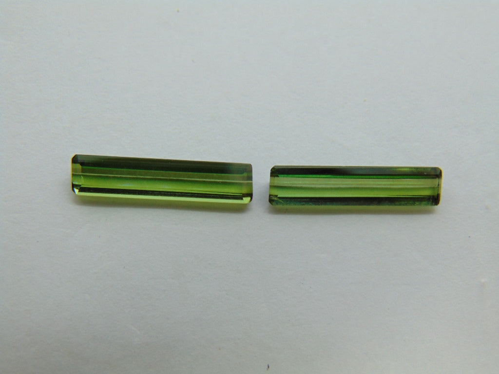 Par Turmalina 2,65ct 16x3mm 15x3mm