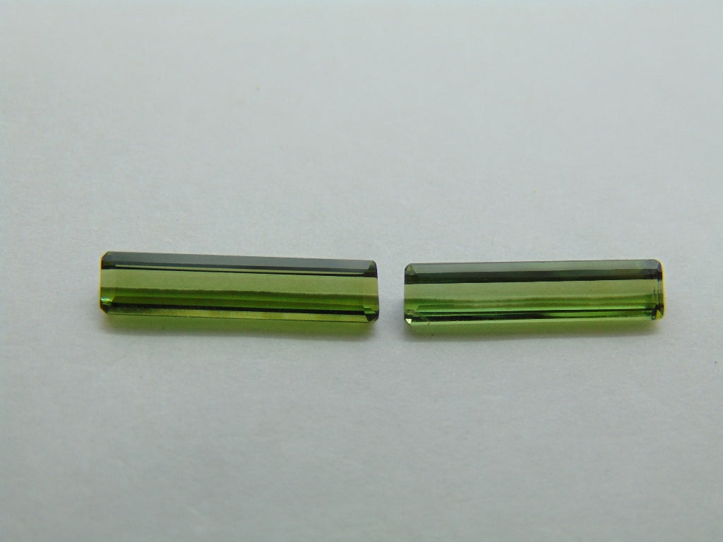 Par Turmalina 2,65ct 16x3mm 15x3mm