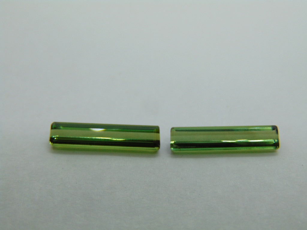 Par Turmalina 2,65ct 16x3mm 15x3mm