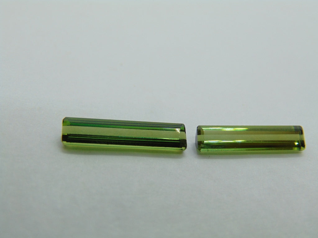 Par Turmalina 2,65ct 16x3mm 15x3mm