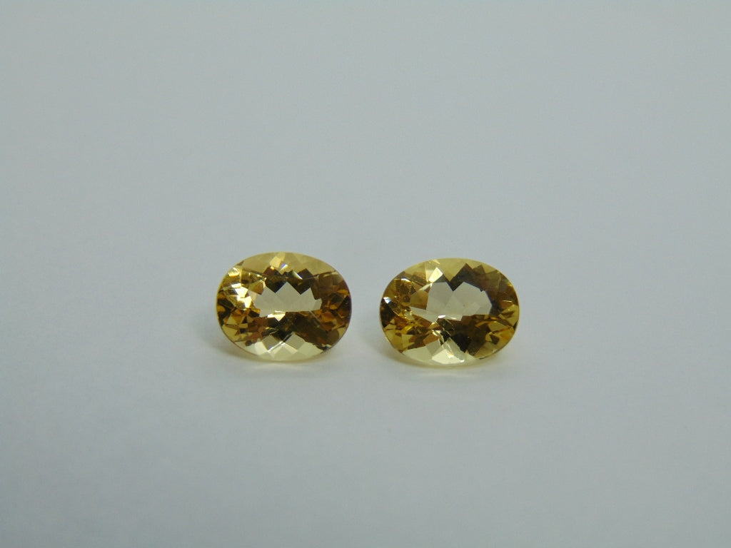 3.25ct Beryl Pair 9x7mm