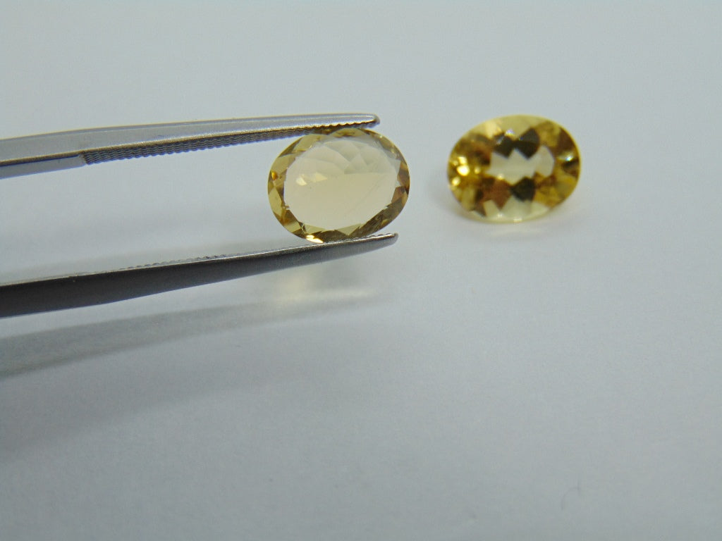 3.25ct Beryl Pair 9x7mm