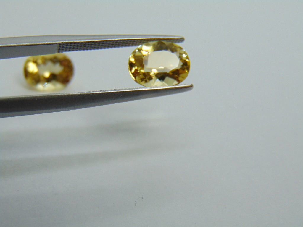 3.25ct Beryl Pair 9x7mm