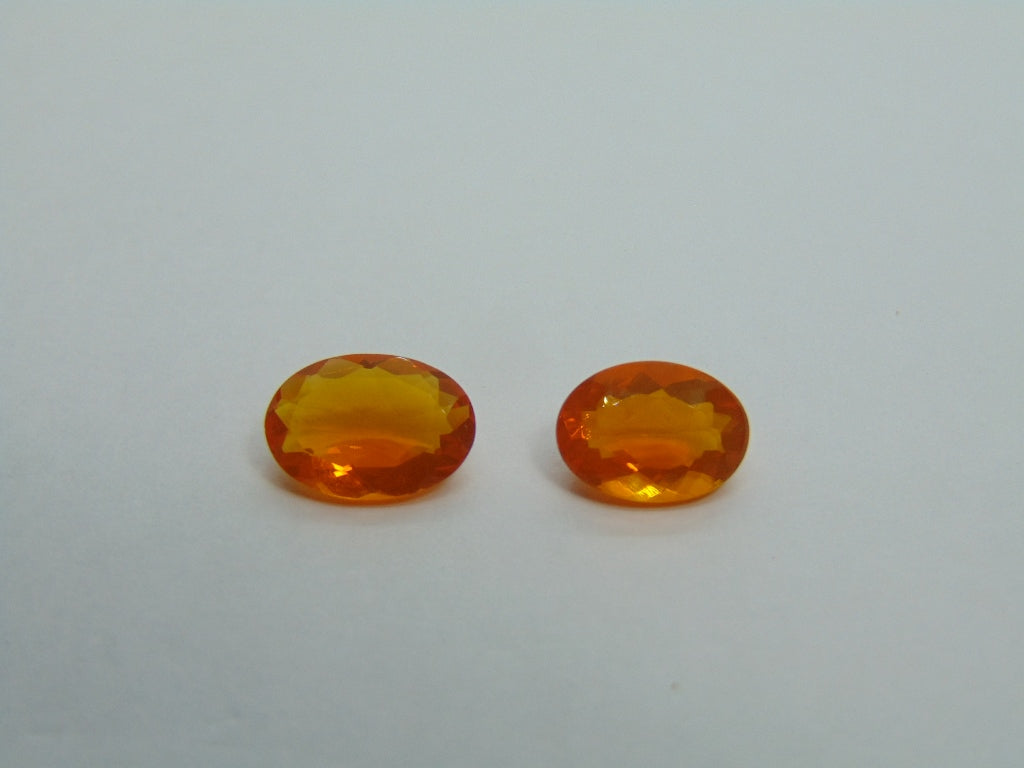 2.26ct Fire Opal 10x7mm 9x7mm