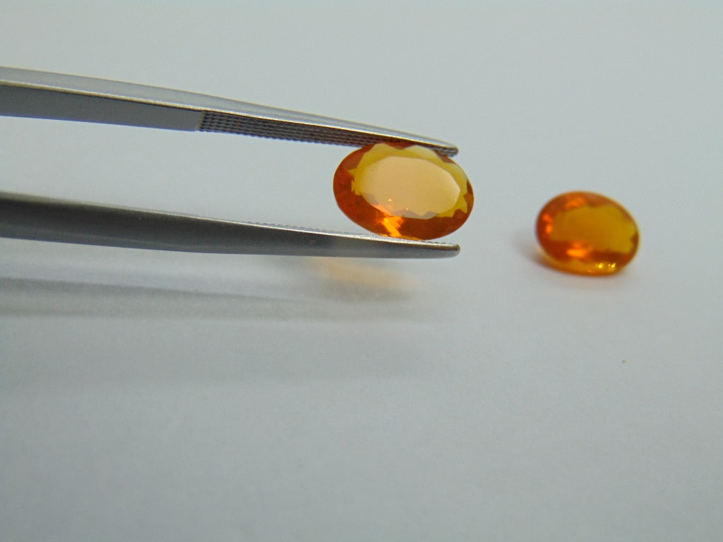 2.26ct Fire Opal 10x7mm 9x7mm