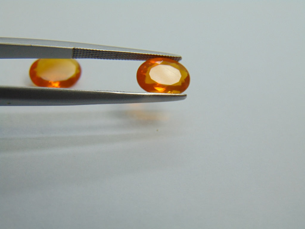 2.26ct Fire Opal 10x7mm 9x7mm