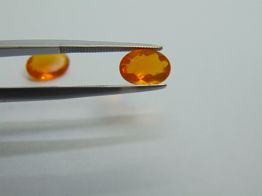 2.26ct Fire Opal 10x7mm 9x7mm