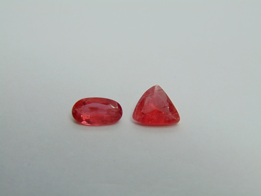 2.15ct Rhodonite 9x5mm 8mm