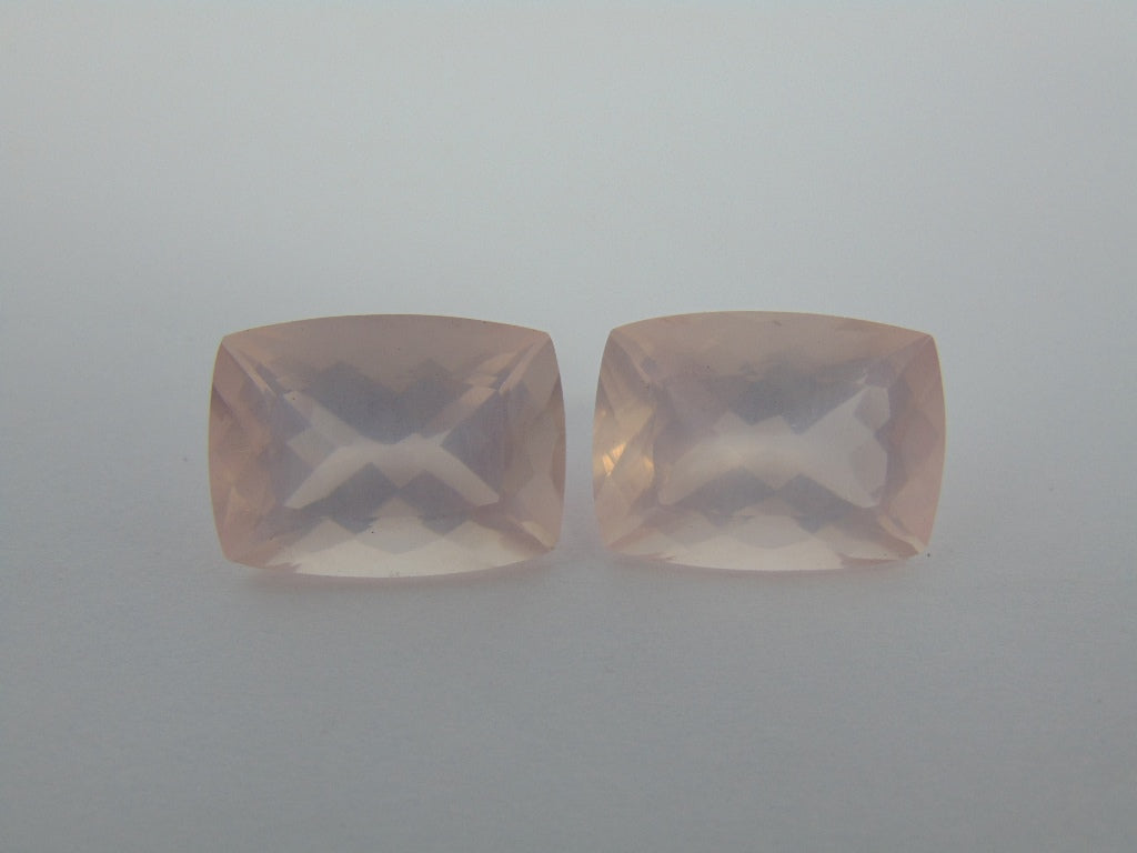 37,80 cts Quartzo Rosa (Par)