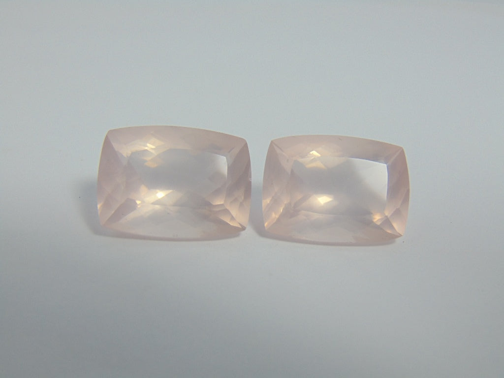 37.80cts Quartz Rose (Pair)