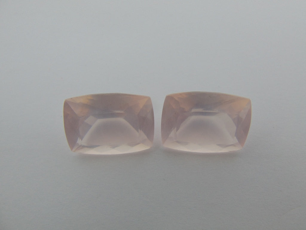 37,80 cts Quartzo Rosa (Par)