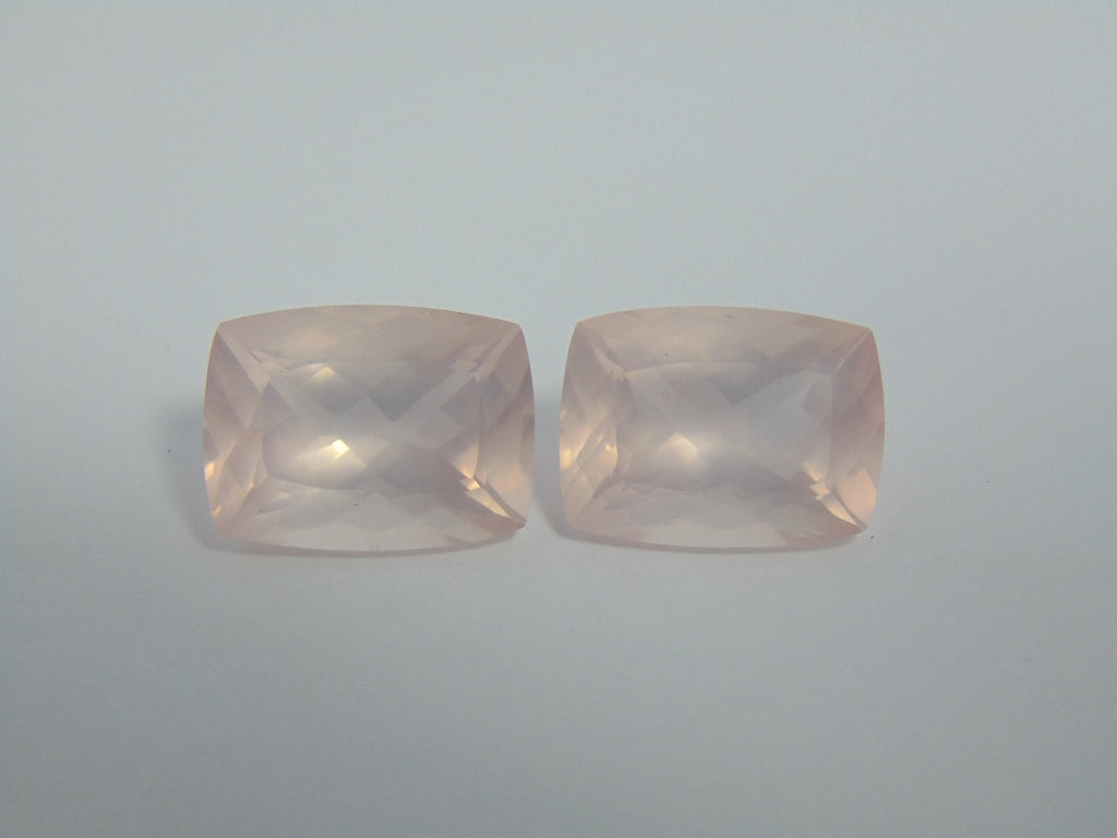 37,80 cts Quartzo Rosa (Par)