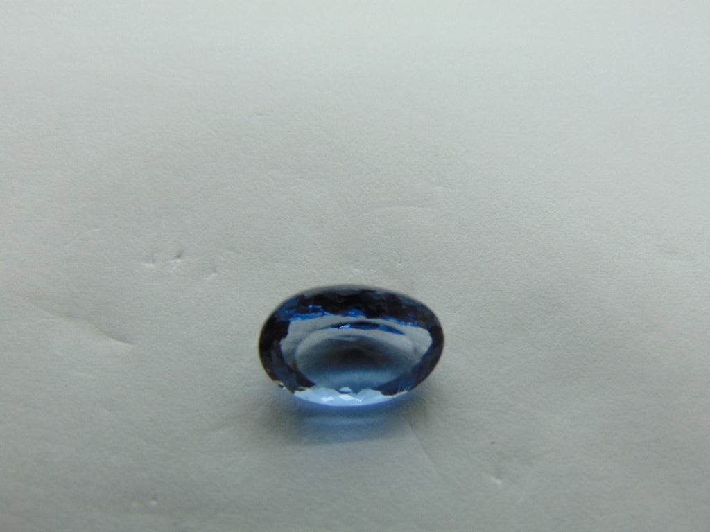 3.80ct Aquamarine Treated 12x8mm