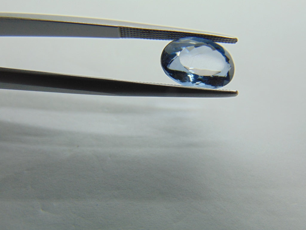 3.80ct Aquamarine Treated 12x8mm