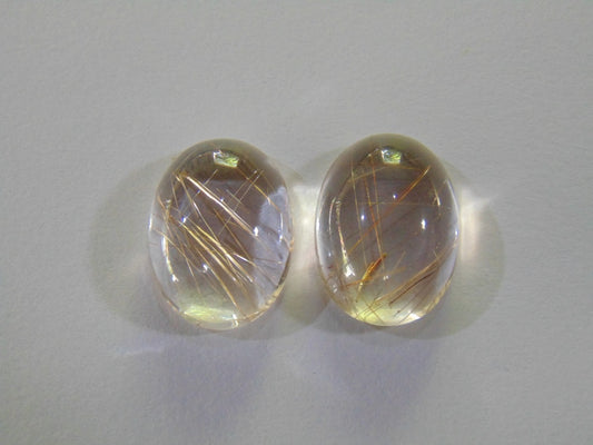 38ct Rutile Pair