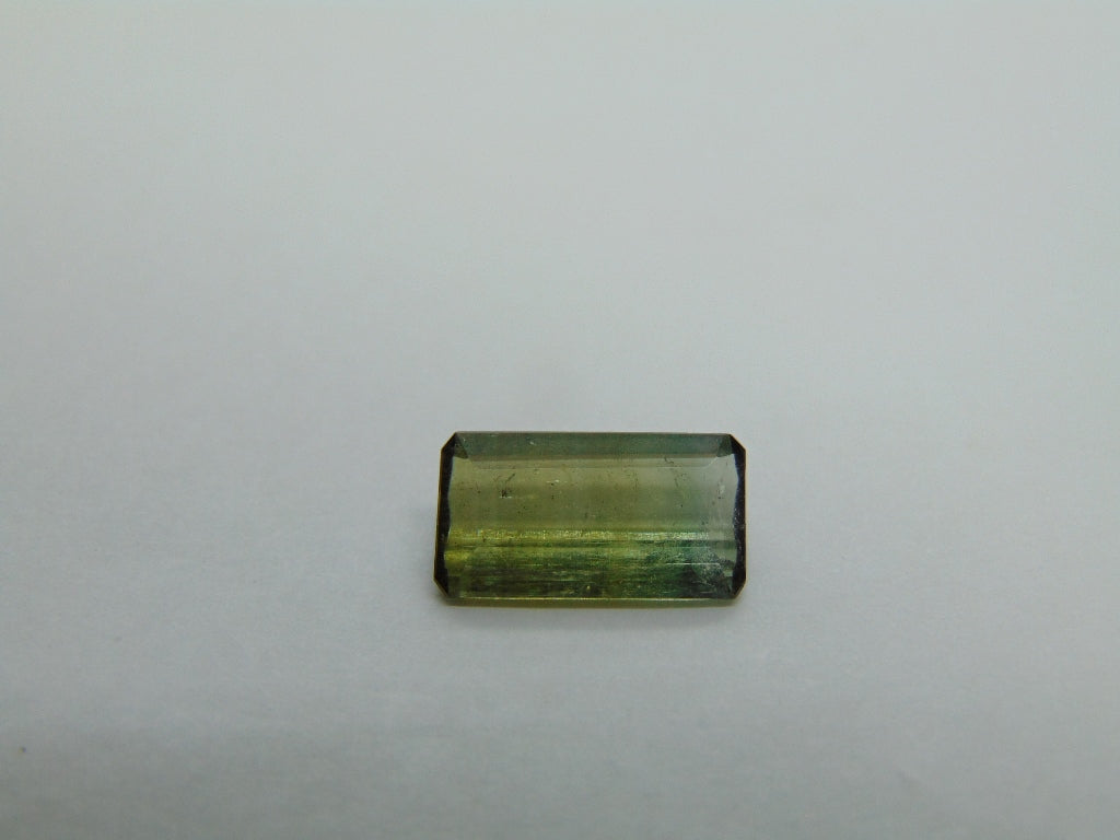 Turmalina Bicolor 3,75ct 13x7mm