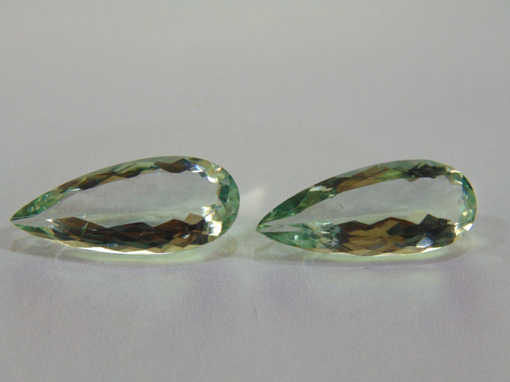 17.90ct Prasiolite (Pair)