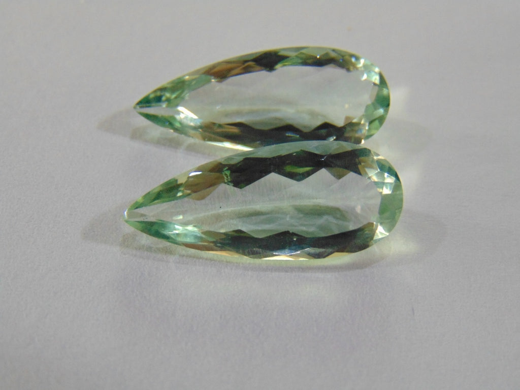 17.90ct Prasiolite (Pair)