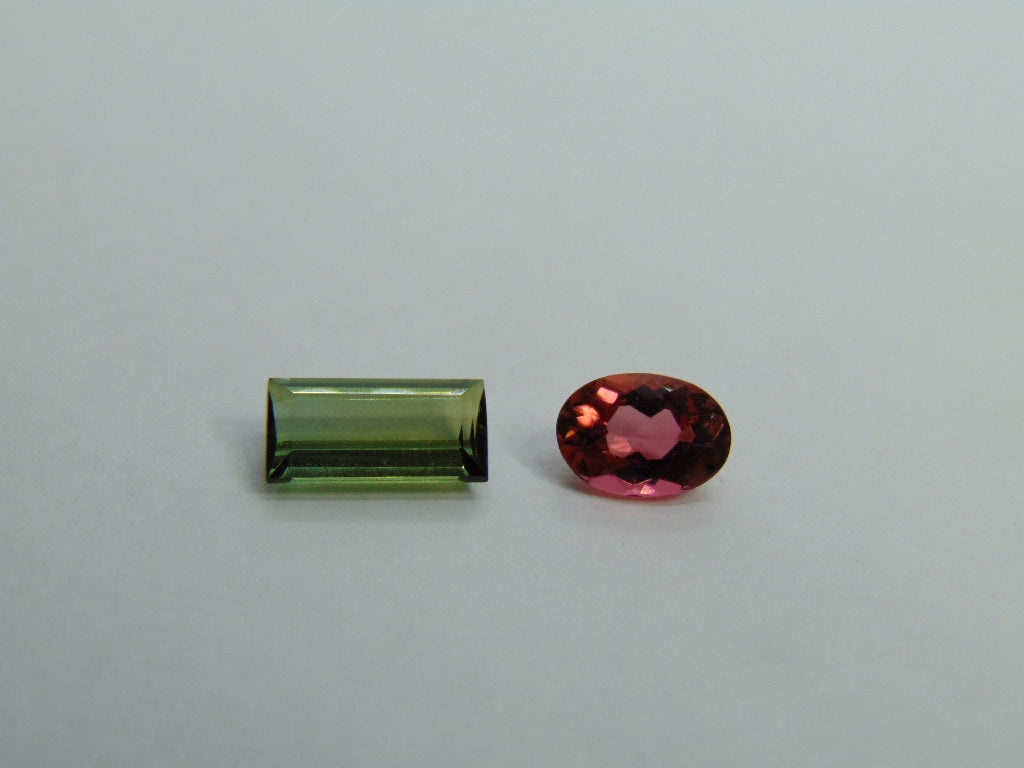 2.59ct Tourmaline 10x5mm 8x6mm