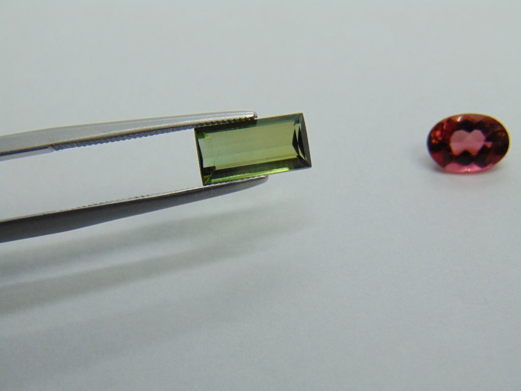 2.59ct Tourmaline 10x5mm 8x6mm