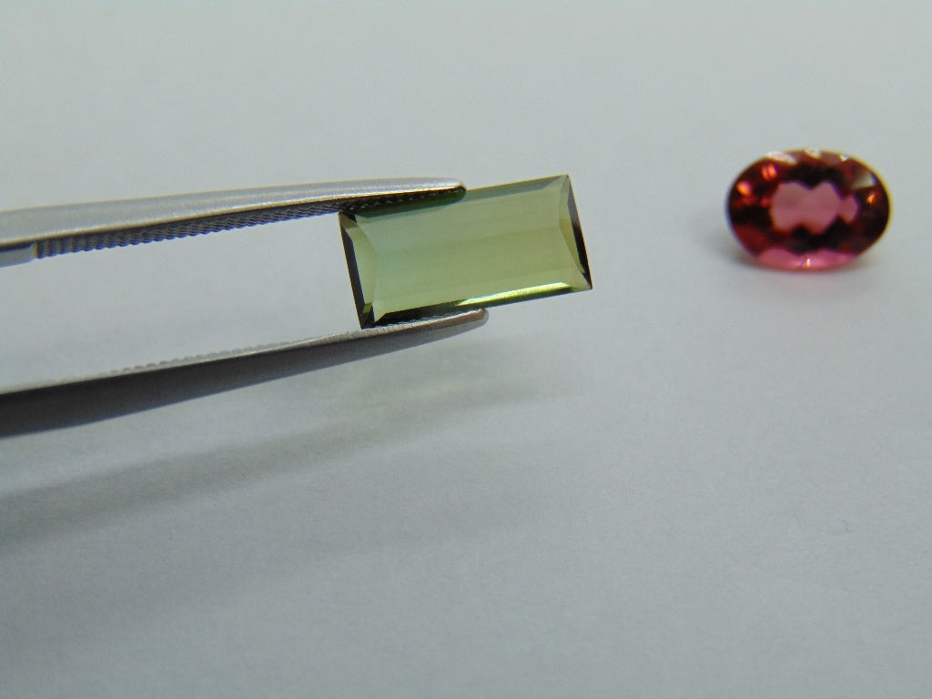 2.59ct Tourmaline 10x5mm 8x6mm