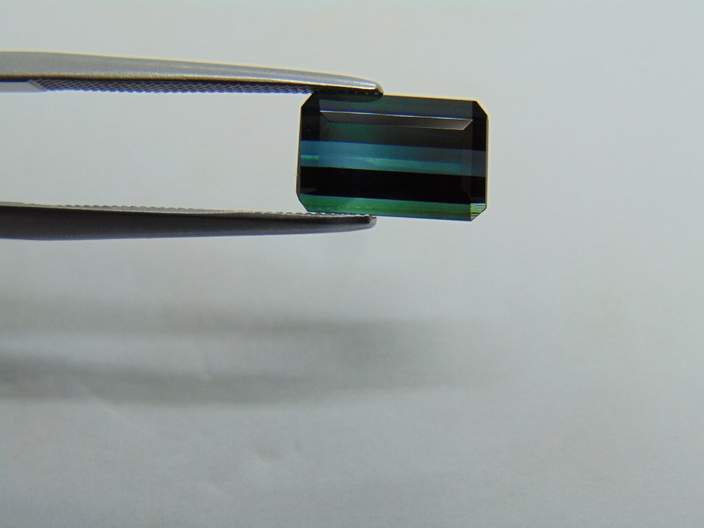 Turmalina Bicolor 2,40ct 10x6mm