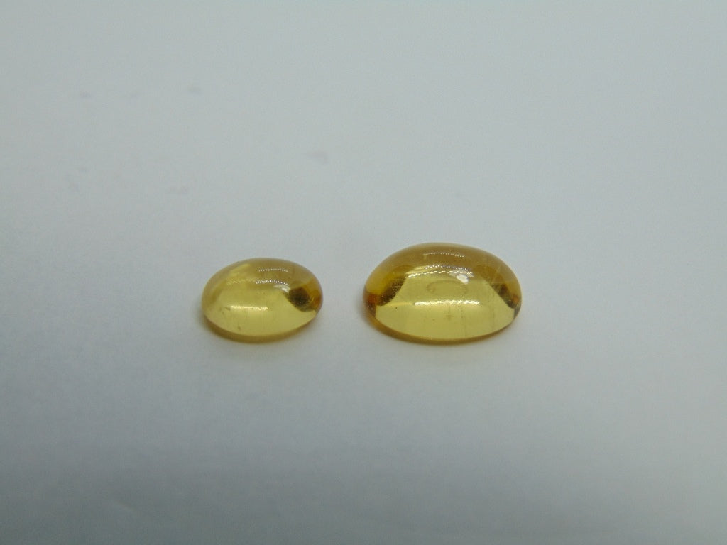 6,85 ct Beryl Cabochon 12x9mm 9x7mm