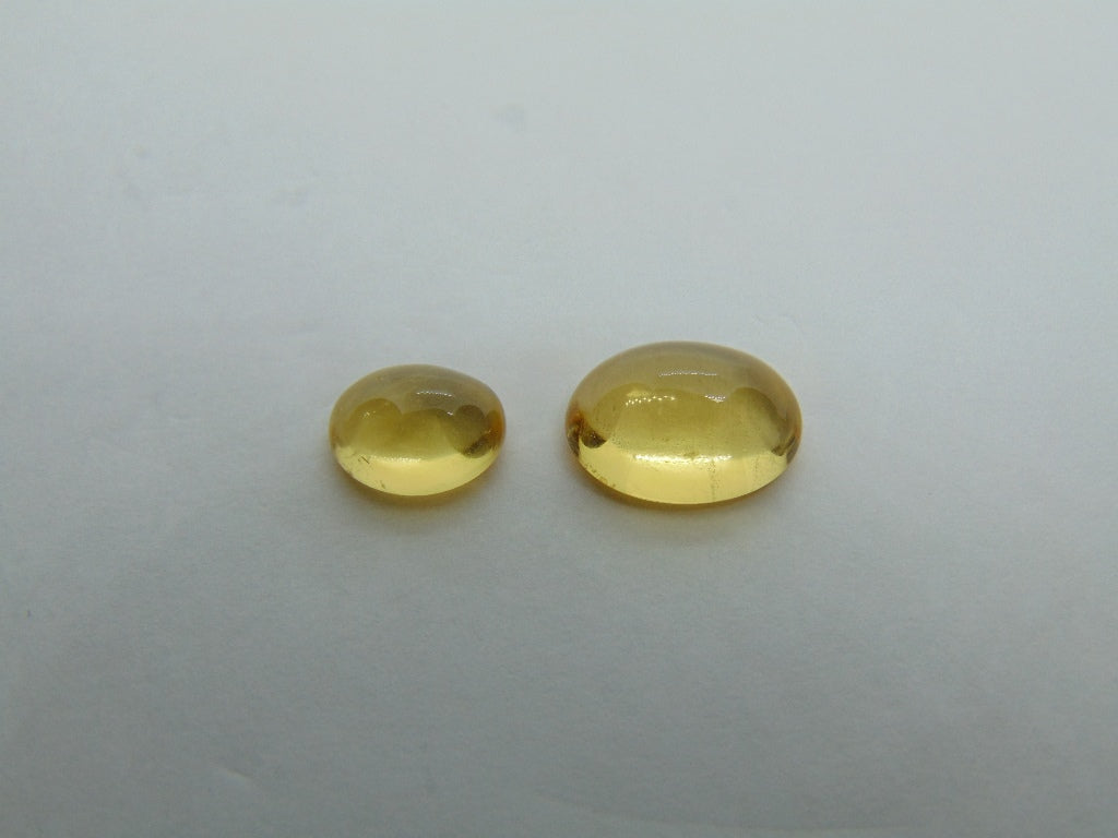 6,85 ct Beryl Cabochon 12x9mm 9x7mm