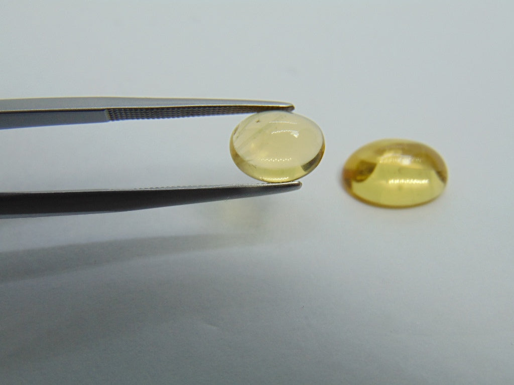 6,85 ct Beryl Cabochon 12x9mm 9x7mm